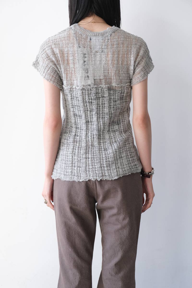 SUNNY TEE / ICE GREY SLUB [20% 할인]