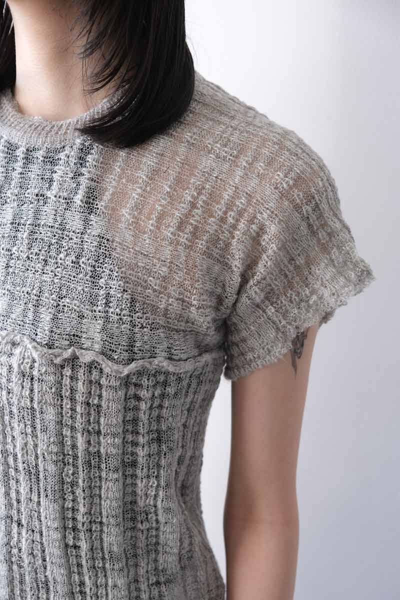 SUNNY TEE / ICE GREY SLUB [20% 할인]