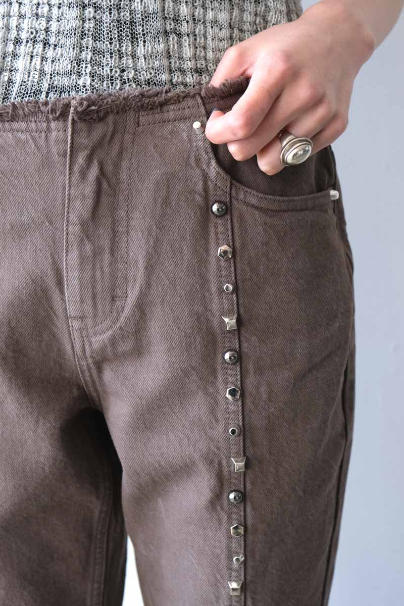 SURF STUD TROUSERS / STONE GREY MARBLE