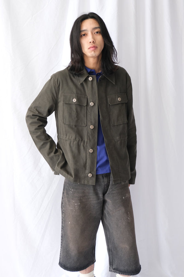 UNITY JACKET / ANTIQUE MUDD COATED SATEEN