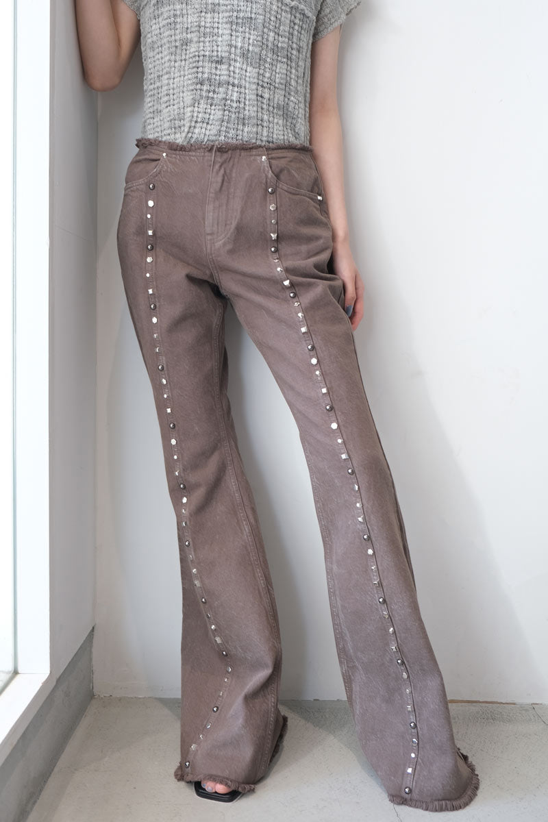 SURF STUD TROUSERS / STONE GREY MARBLE