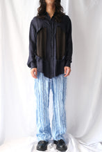 Load image into Gallery viewer, LUNG WINDOW SHIRT / NAVY/DEEP BROWN [30%OFF]