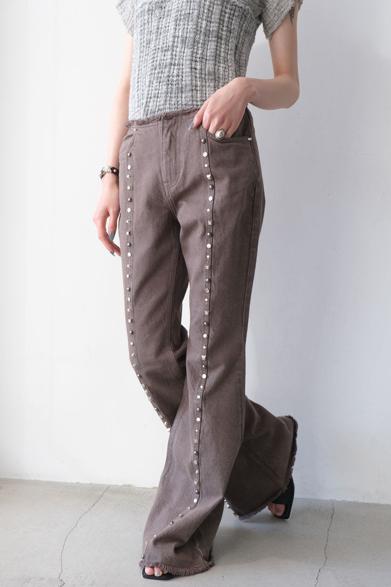 SURF STUD TROUSERS / STONE GREY MARBLE