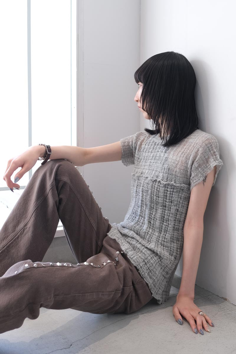 SUNNY TEE / ICE GREY SLUB [20% 할인]