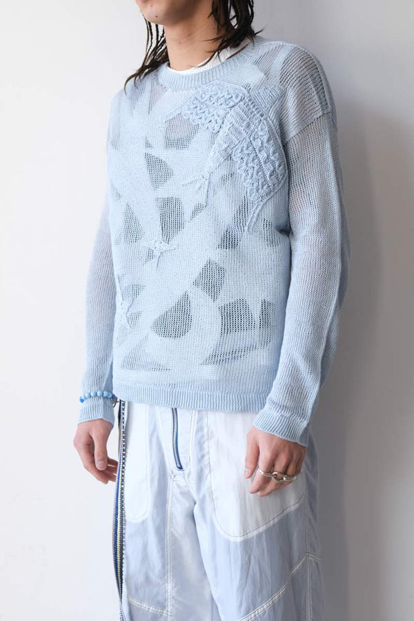BIRD MESH KNIT / SKY [20%OFF]