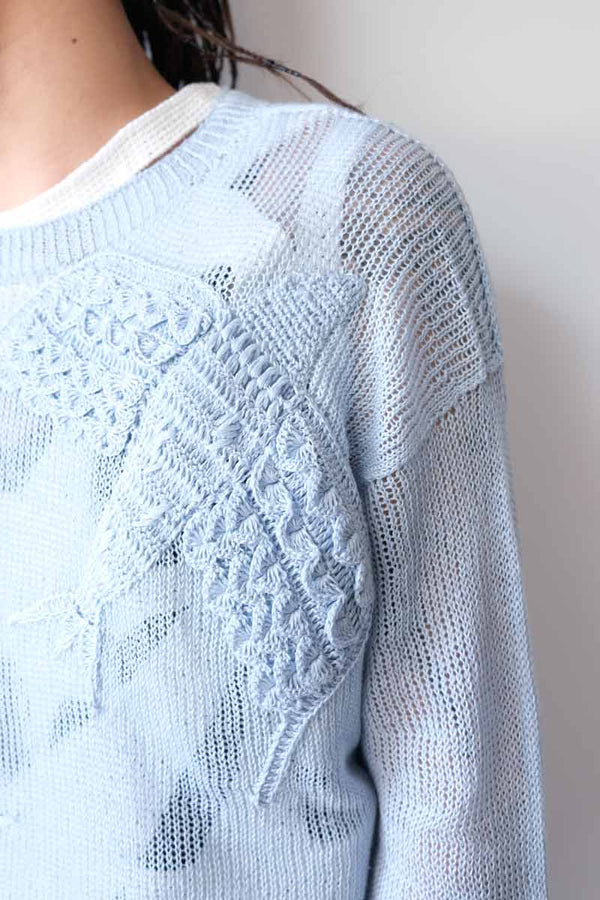 BIRD MESH KNIT / SKY [20%OFF]