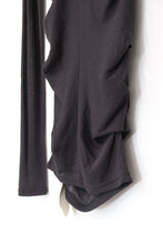 画像をギャラリービューアに読み込む, SHEER FRIES SIDE TUCK TOP / CHARCOAL