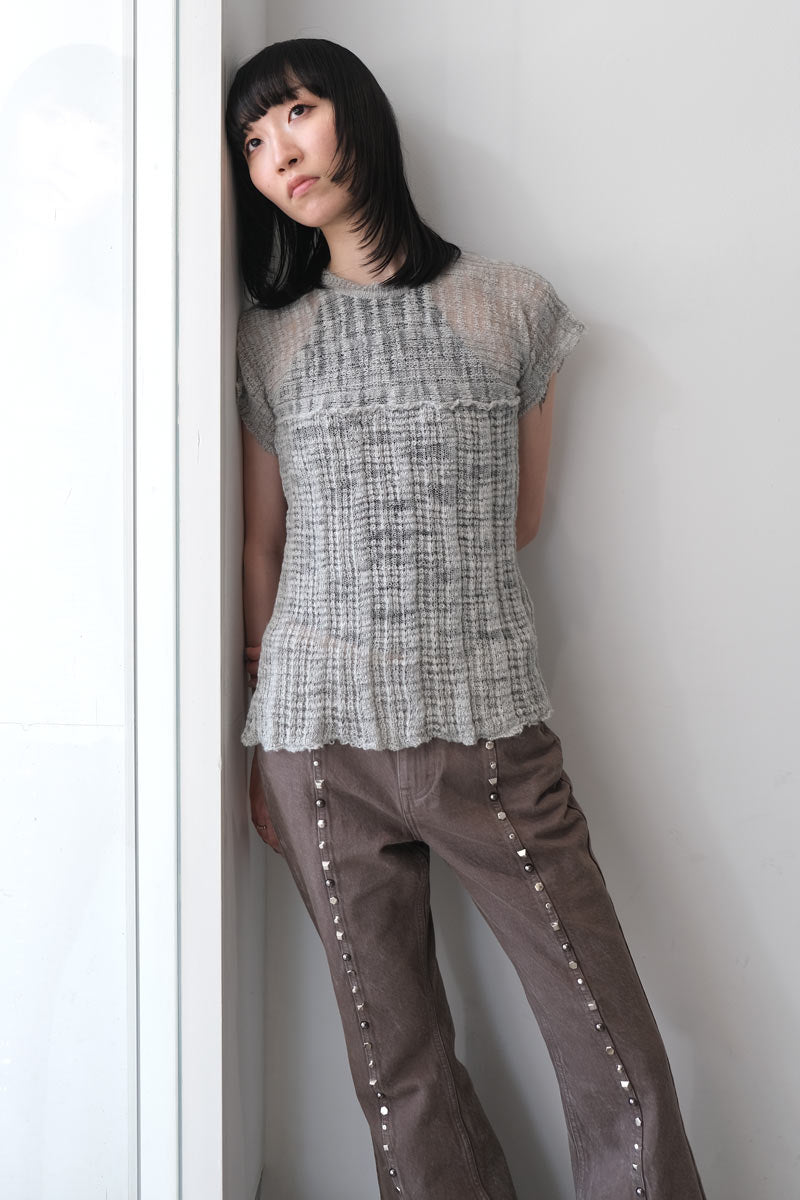 SUNNY TEE / ICE GREY SLUB [20% 할인]
