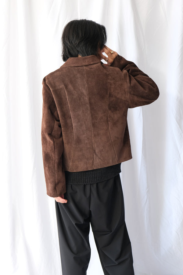 S19 NO.285 SUEDE POCKET JACKET / BROWN SUEDE [金沢店]