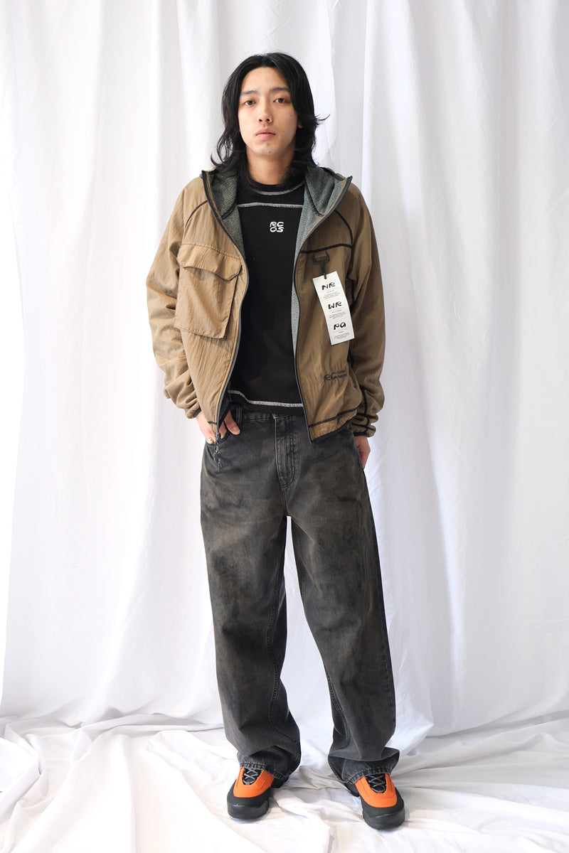 FLEECE LINED GRIFFITH RUNNING JACKET / OCHRE