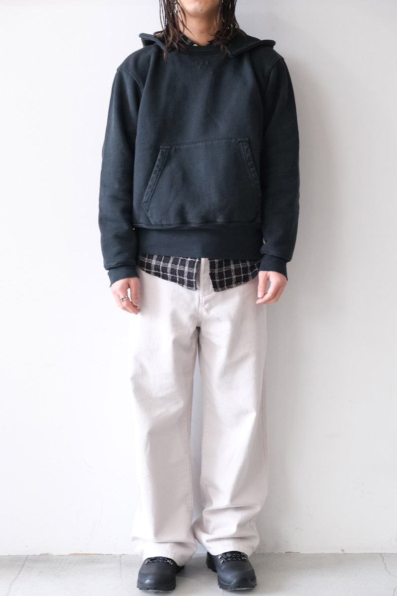 RELIC HOOD / PIGMENT BLACK HEFTY FLEECE [30% 할인]