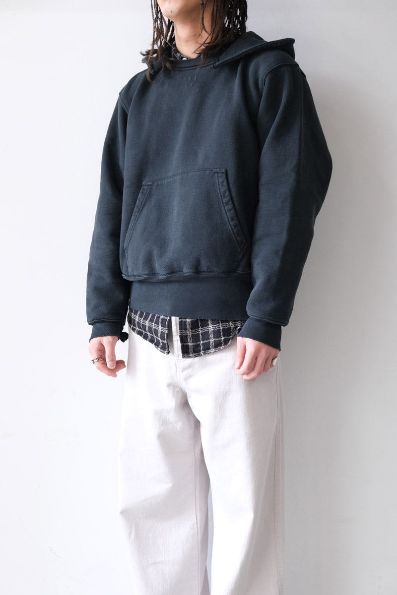 トップス OURLEGACY RELICHOOD 46 Our Legacy - Relic Hoodie Washed Black Rogue Loopback