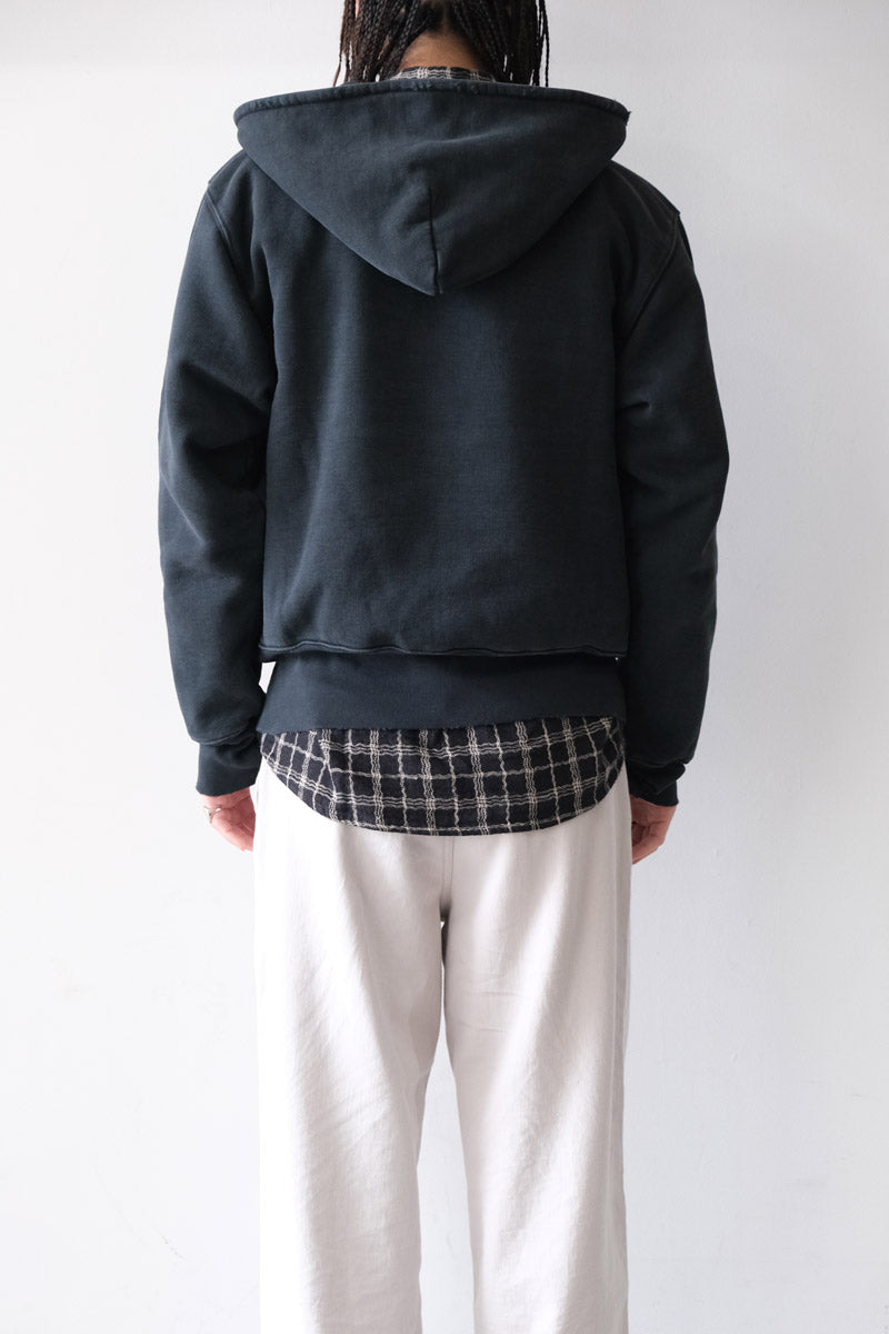 RELIC HOOD / PIGMENT BLACK HEFTY FLEECE [30% 할인]