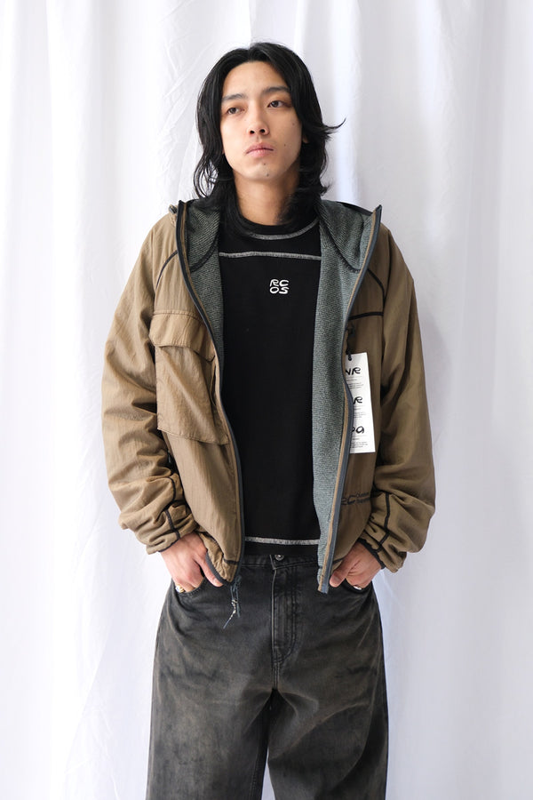 FLEECE LINED GRIFFITH RUNNING JACKET / OCHRE