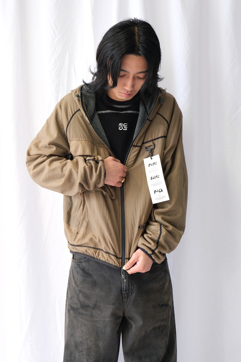 FLEECE LINED GRIFFITH RUNNING JACKET / OCHRE