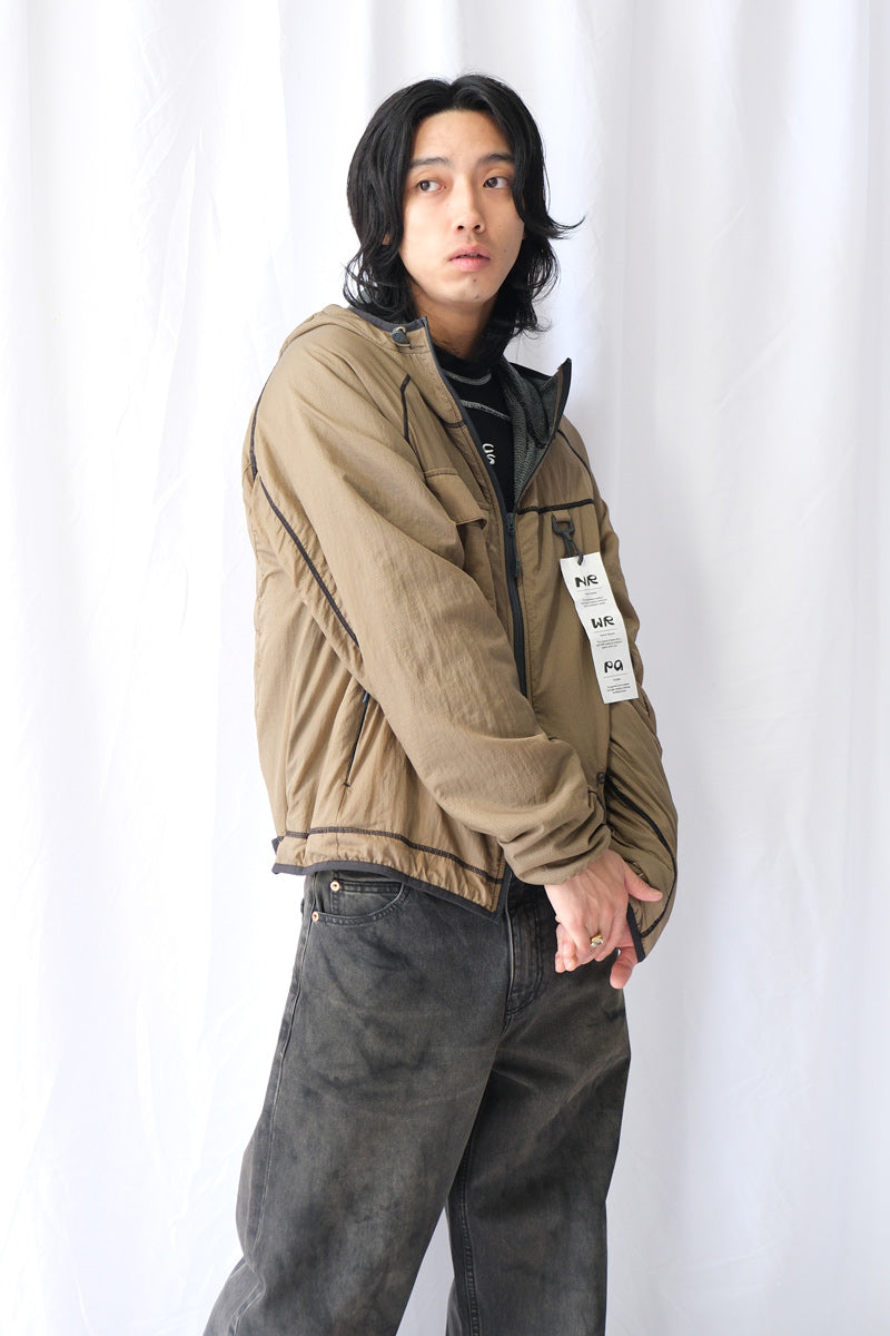 FLEECE LINED GRIFFITH RUNNING JACKET / OCHRE