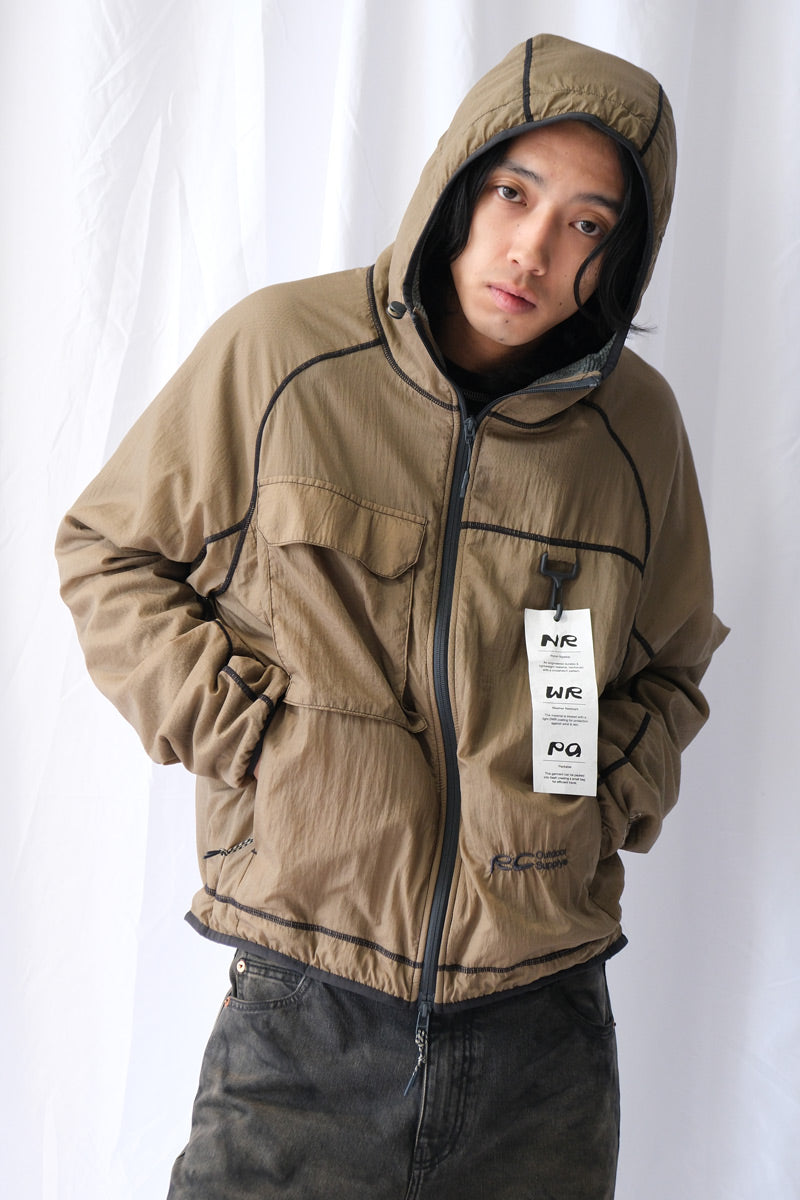 FLEECE LINED GRIFFITH RUNNING JACKET / OCHRE