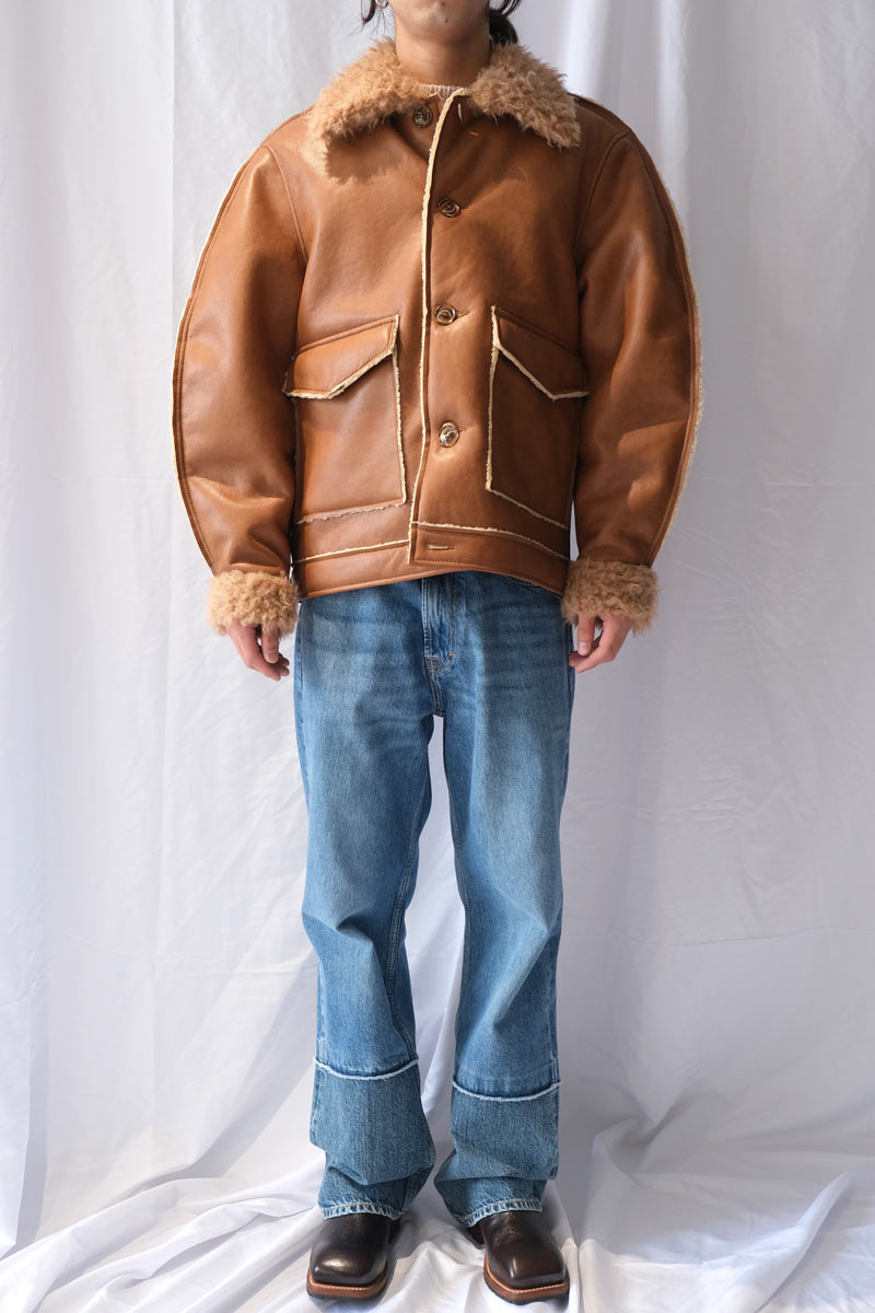 BEAU JACKET / TAN TAUX SHEARLING [20%OFF]