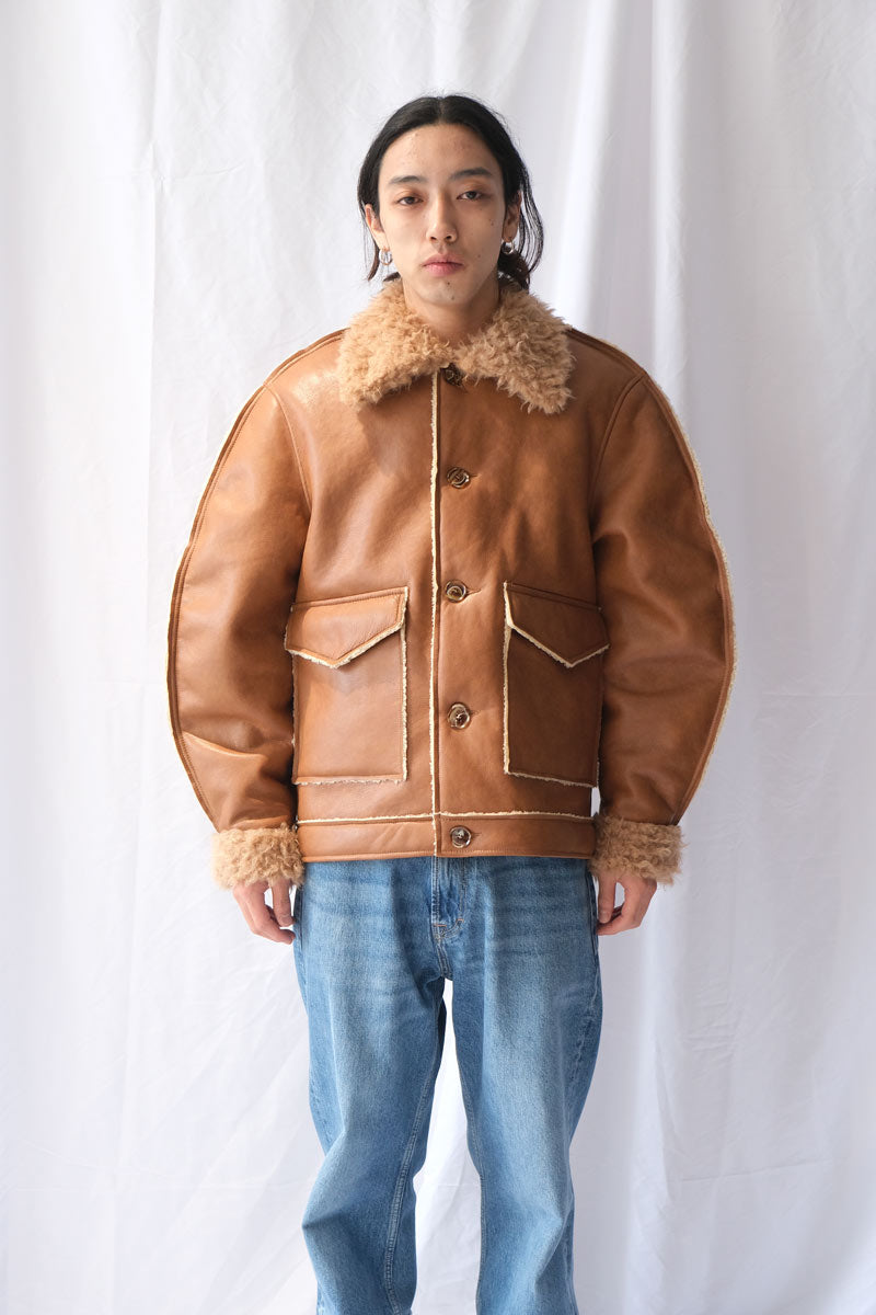BEAU JACKET / TAN TAUX SHEARLING [20%OFF]