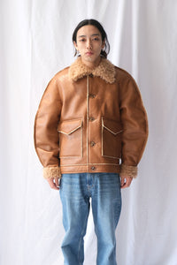 SEFR | BEAU JACKET / TAN TAUX SHEARLING フェイクシアリング