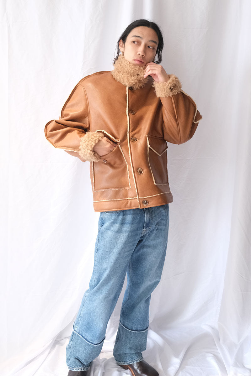 BEAU JACKET / TAN TAUX SHEARLING [20%OFF]