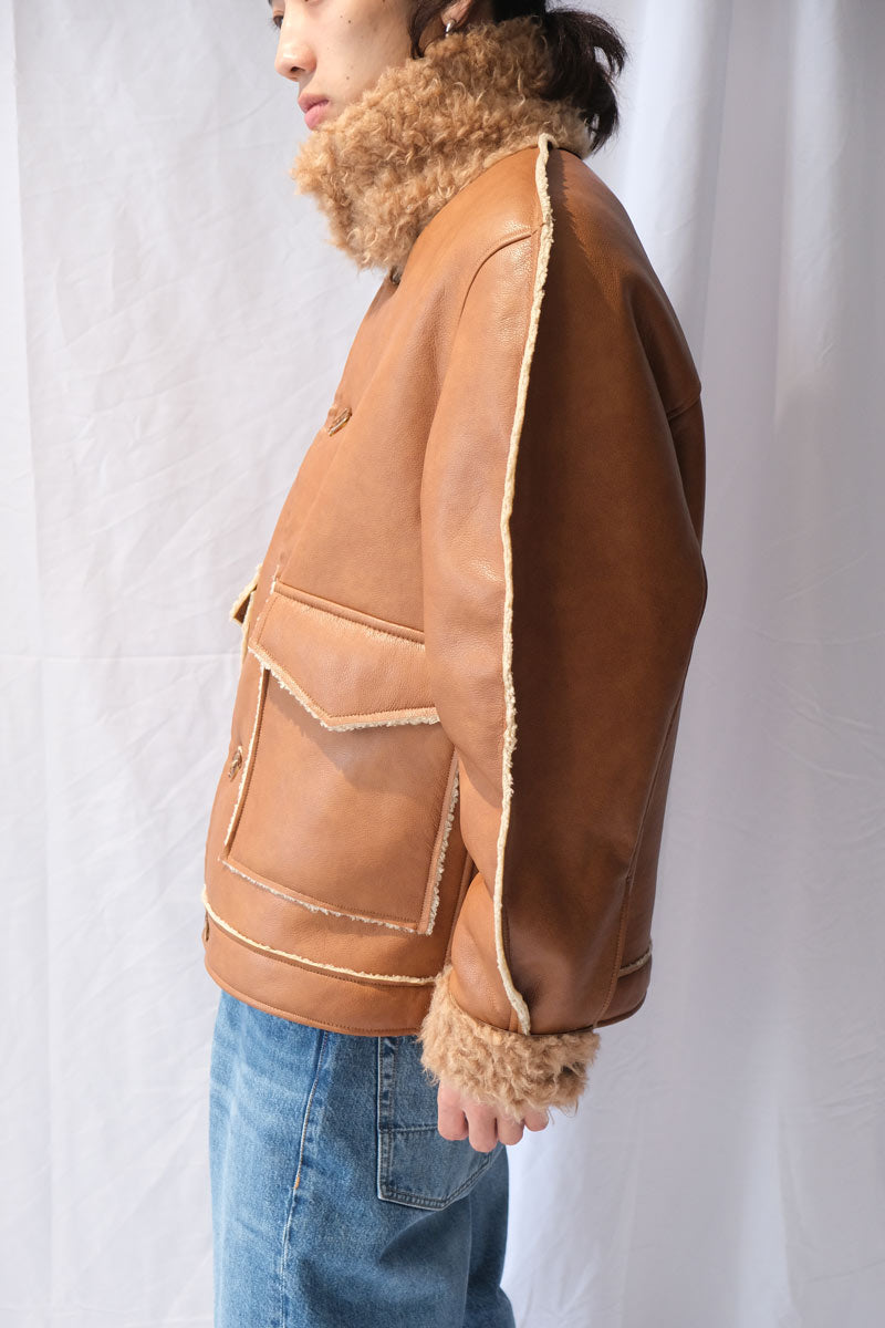 BEAU JACKET / TAN TAUX SHEARLING [20%OFF]
