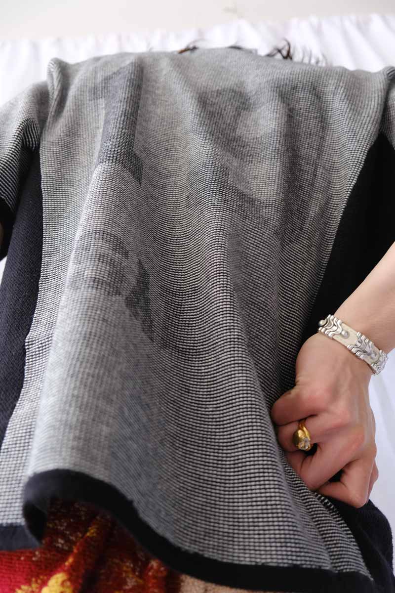 TEXTURED LAYER T-SHIRT / SMOKE GREY