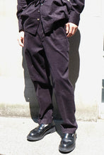 画像をギャラリービューアに読み込む, WIDE WAIST LOOP TROUSERS / NAVY GLITTER