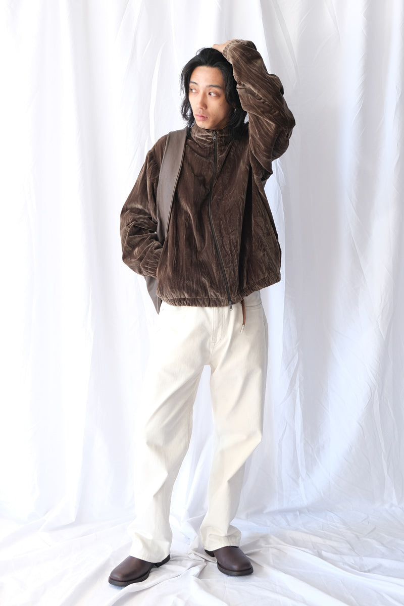 S19 NO.261 COTTON VELVET ZIPPER JACKET / DUST [金沢店]