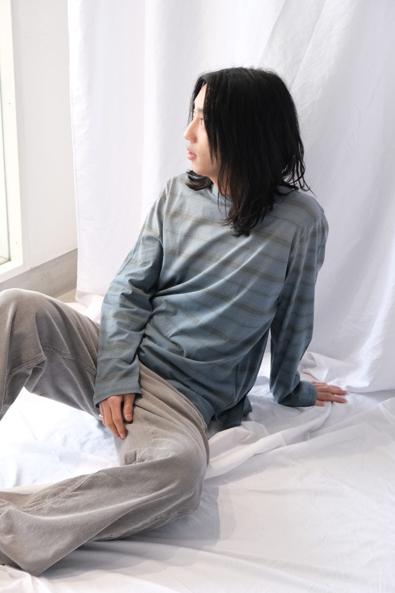 BOX LONGSLEEVE / SPRAY FADE GHOST STRIPE
