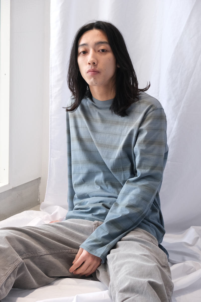 BOX LONGSLEEVE / SPRAY FADE GHOST STRIPE