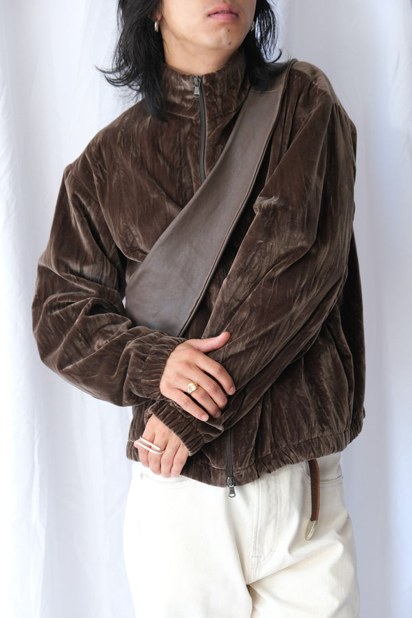 S19 NO.261 COTTON VELVET ZIPPER JACKET / DUST [金沢店]