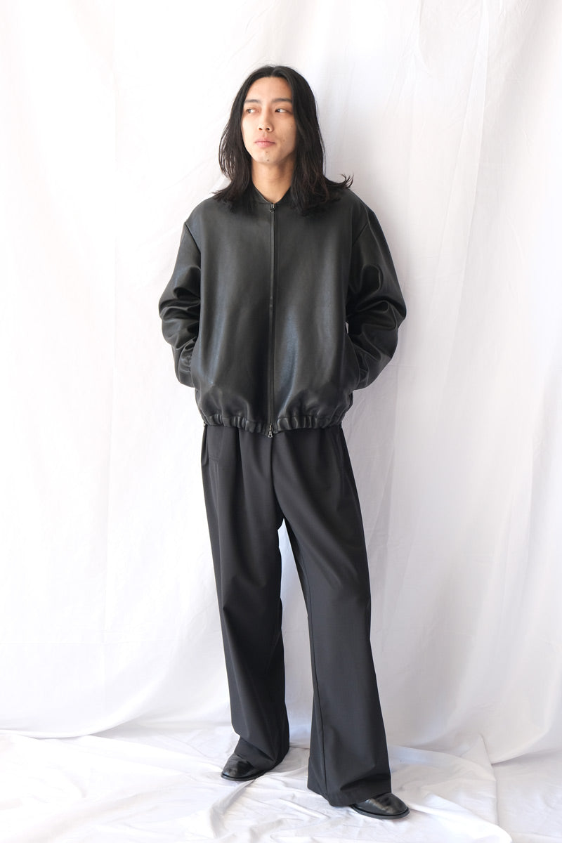 S18 NO.306 LEATHER SIX ZIPPER JACKET / BLACK