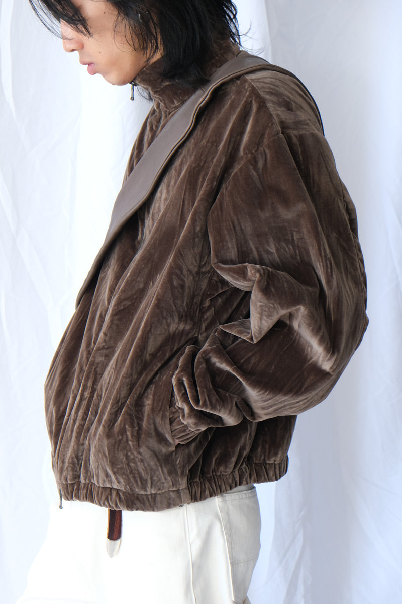 S19 NO.261 COTTON VELVET ZIPPER JACKET / DUST [金沢店]