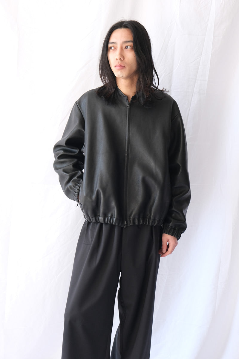 S18 NO.306 LEATHER SIX ZIPPER JACKET / BLACK