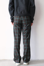 Load image into Gallery viewer, SUNE BOOTCUT TROUSERS / GREEN CHECK