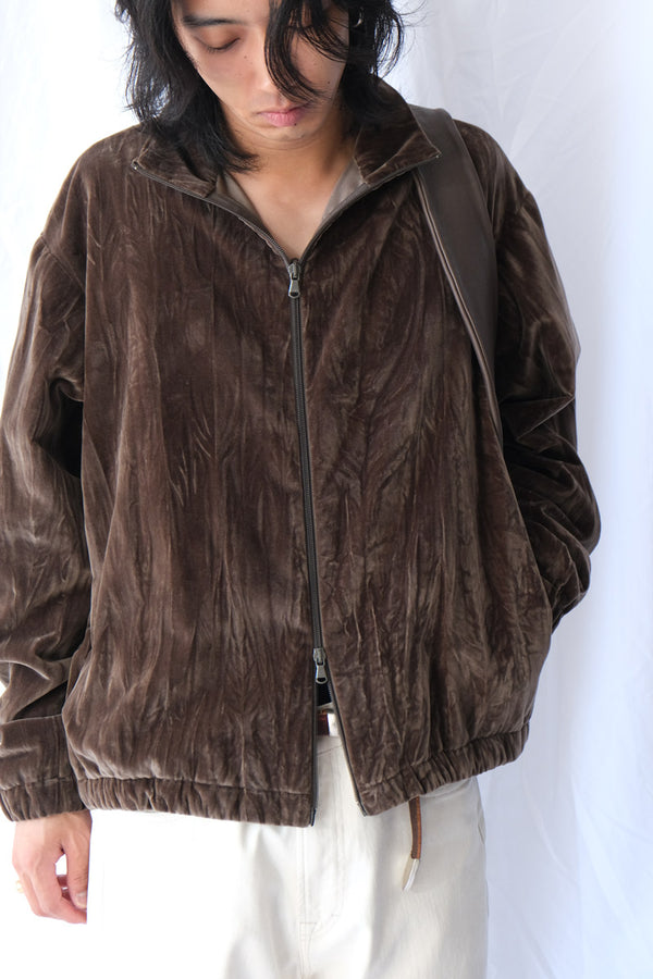 S19 NO.261 COTTON VELVET ZIPPER JACKET / DUST [金沢店]