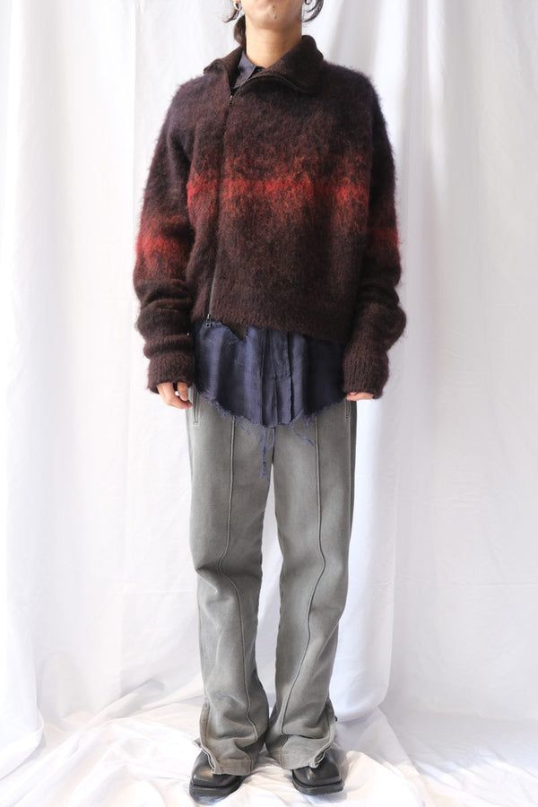 GRADATION ZIP-UP KNIT .14 / DUSK DAWN