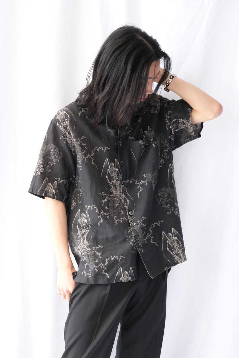 EVERY SHIRT 반팔 / 데스 페이즐리 프린트