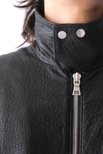 画像をギャラリービューアに読み込む, BEAM BOMBER JACKET / GRAINY BLACK LEATHER