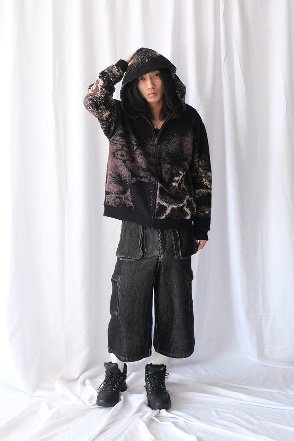 TACT ZIP HOODIE / BURNT GARNET