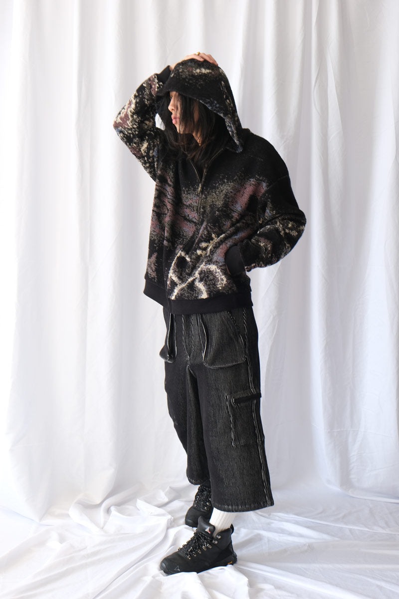 TACT ZIP HOODIE / BURNT GARNET