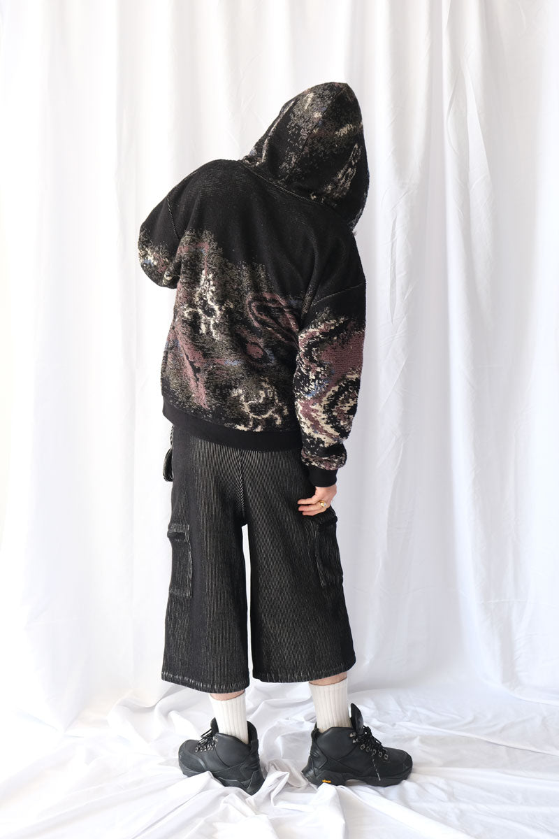 TACT ZIP HOODIE / BURNT GARNET