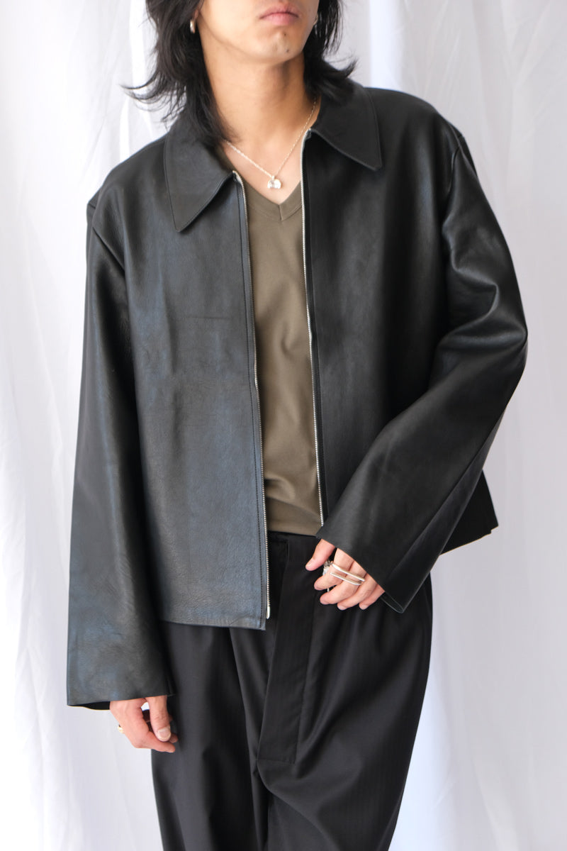 S19 NO.285 LEATHER POCKET JACKET / BLACK [金沢店]