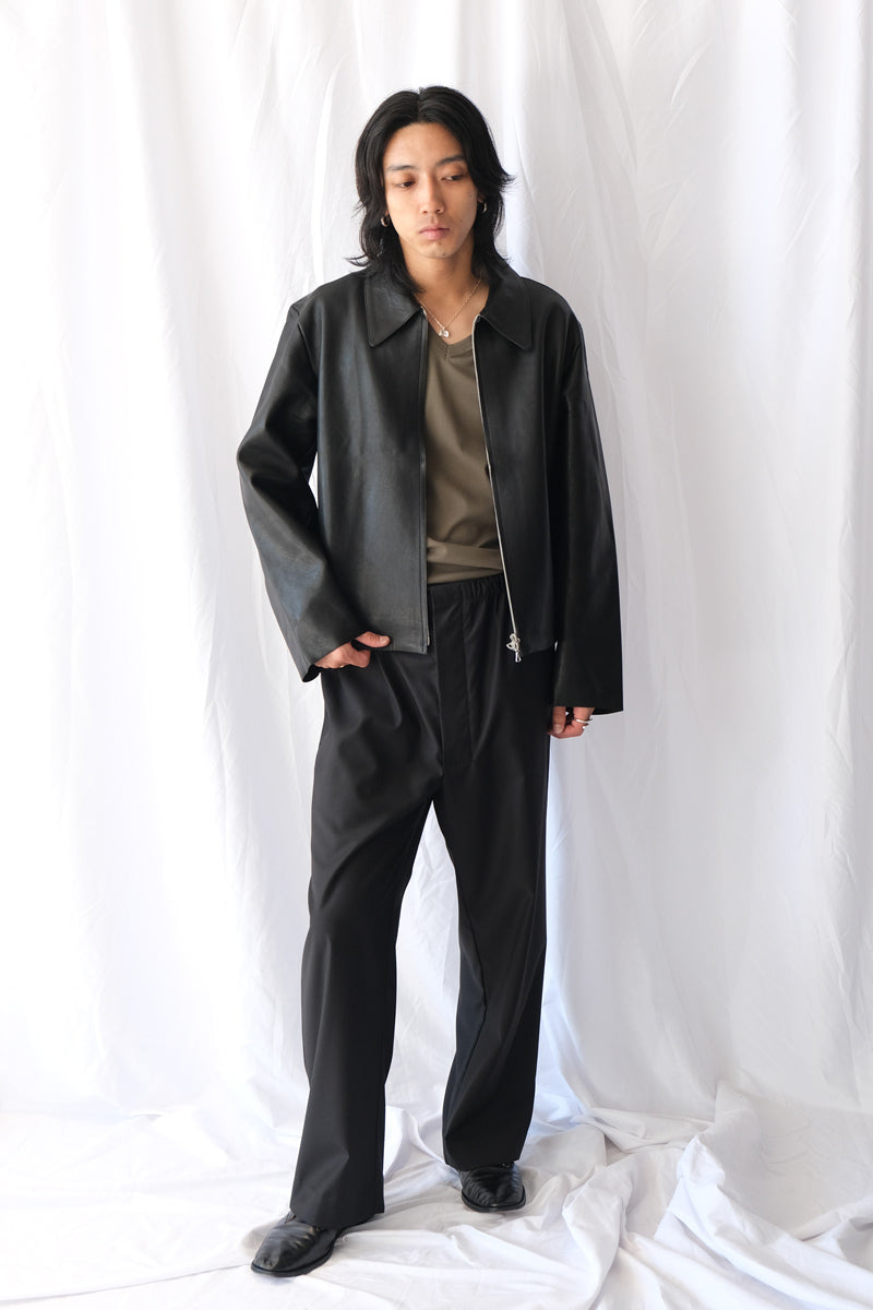 S19 NO.285 LEATHER POCKET JACKET / BLACK [金沢店]