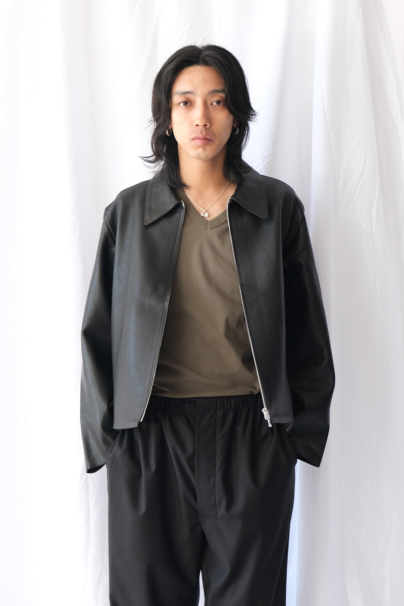 S19 NO.285 LEATHER POCKET JACKET / BLACK [金沢店]