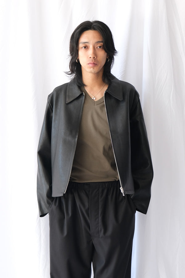 S17 NO.285 LEATHER POCKET JACKET / BLACK [Kanazawa store]