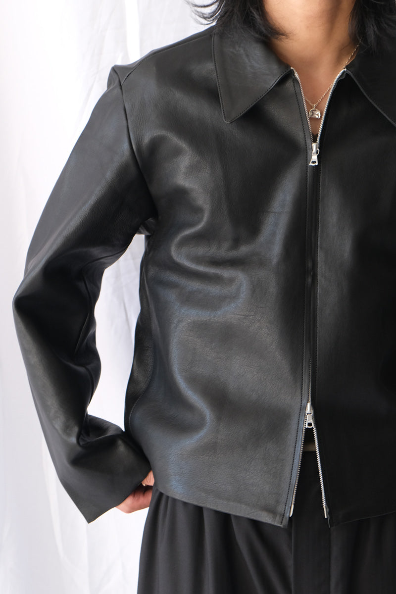 S19 NO.285 LEATHER POCKET JACKET / BLACK [金沢店]