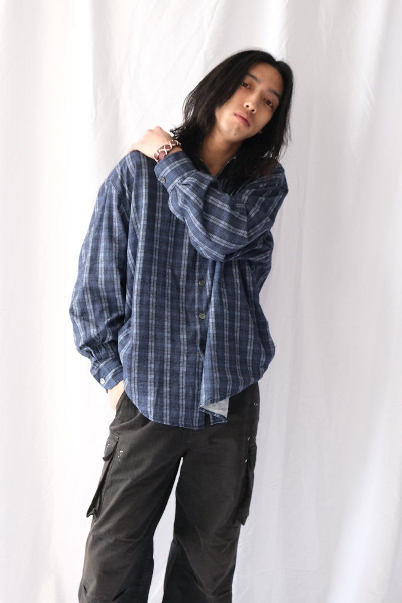 BORROWED SHIRT / CHECK PLEASE PRINT