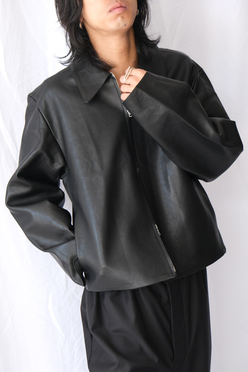 S19 NO.285 LEATHER POCKET JACKET / BLACK [金沢店]